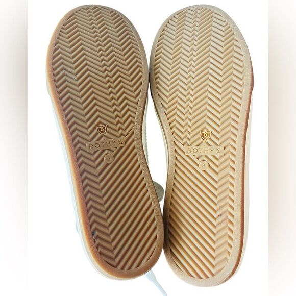 ROTHY’S The Lace Up Sneaker in Blonde size 9. - Picture 8 of 10